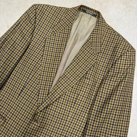 Baumler Wool Blazer Check Sport Coat Multicolor 42R - Picture 3 of 9